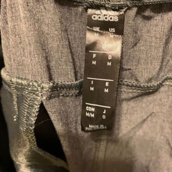 ADIDAS AERO READY SIZE MEDIUM GRAY THIN JOGGER STYLE PANTS - Picture 6 of 6